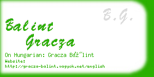 balint gracza business card